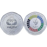 Papua Noua Guinee 2015 - 50 toea, South Pacific Games, color, UNC