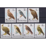 Ungaria 1983 - Pasari de prada, fauna, serie neuzata