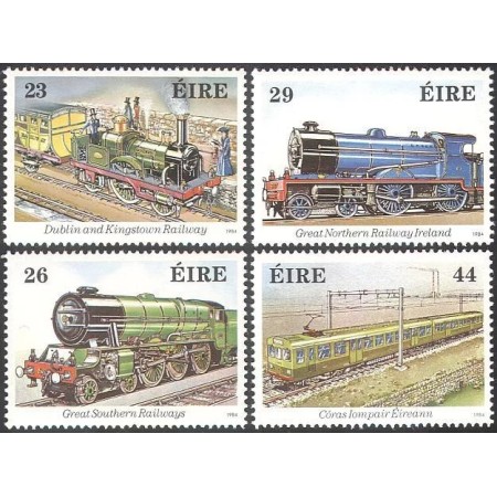 Irlanda 1984 - Locomotive, trenuri, serie neuzata