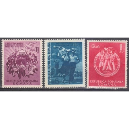 1951 - Al III-lea Festival Mondial al Tineretului, serie neuzata