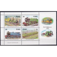 Irlanda 1984 - Trenuri, locomotive, cai ferate, bloc neuzat