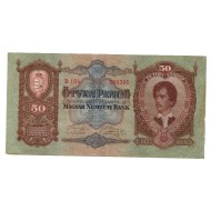 Ungaria 1932 - 50 pengo, circulata