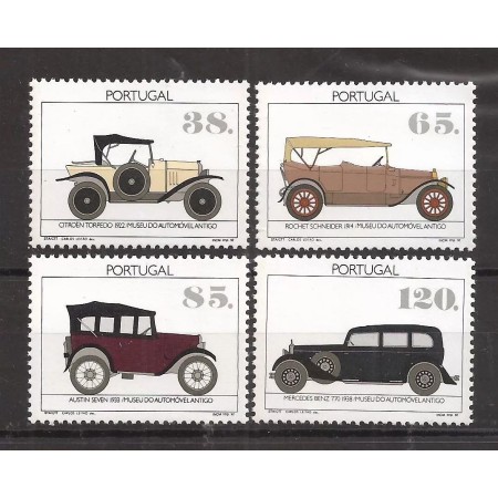 Portugalia 1992 - Automobile, masini clasice, serie neuzata Portugalia 1992 - Automobile, masini clasice, serie neuzata