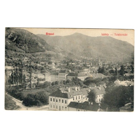 Brasov 1912 - Vedere de sus, ilustrata circulata Brasov 1912 - Vedere de sus, ilustrata circulata
