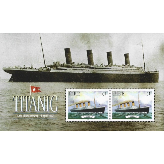 Irlanda 1991 - Vapoare, Titanic, bloc neuzat