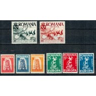 Romania 1956-1957 - Exil, lot 3 serii nestampilate