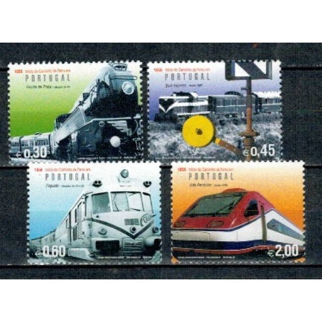 Portugalia 2006 - Locomotive, trenuri, cai ferate, serie neuzata Portugalia 2006 - Locomotive, trenuri, cai ferate, serie neuzata
