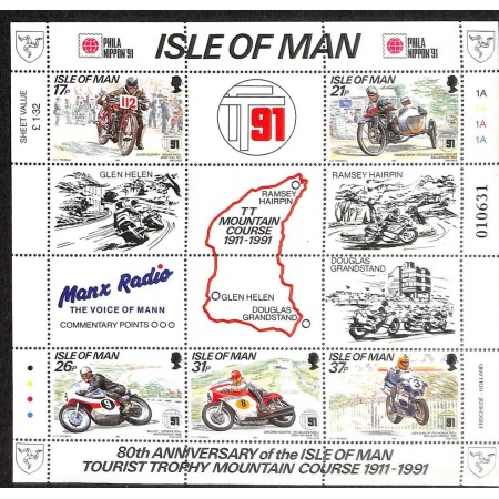 Isle of Man 1991 - Motociclism, curse, bloc neuzat