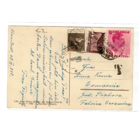 Brasov 1938 - Cetatuia, ilustrata circulata Brasov 1938 - Cetatuia, ilustrata circulata
