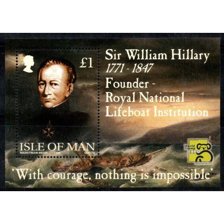 Isle of Man 1998 - Sir William Hillary, vapor, colita neuzata Isle of Man 1998 - Sir William Hillary, vapor, colita neuzata