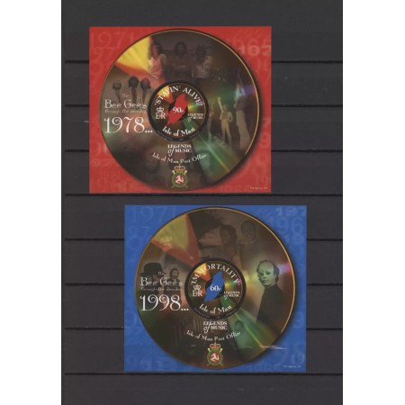 Isle of Man 1999 - Muzicieni, muzica, Bee Gees, serie colite neuzate Isle of Man 1999 - Muzicieni, muzica, Bee Gees, serie colite neuzate