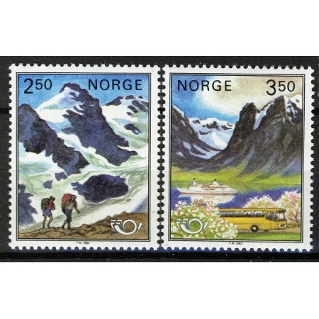 Norvegia 1983 - Munti, turism, vederi, serie neuzata Norvegia 1983 - Munti, turism, vederi, serie neuzata