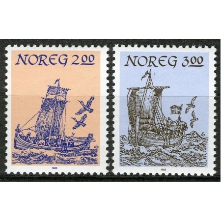 Norvegia 1983 - Vapoare, serie neuzata Norvegia 1983 - Vapoare, serie neuzata