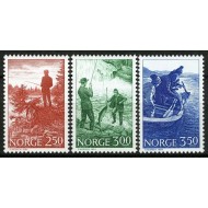 Norvegia 1984 - Pescuit sportiv, pesti, serie neuzata