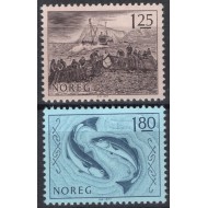Norvegia 1977 - Pescuit, pesti, serie neuzata