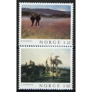 Norvegia 1977 - Picturi, arta, serie neuzata