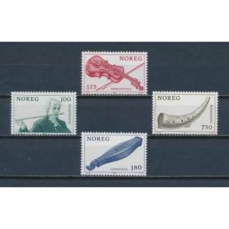 Norvegia 1978 - Instrumente muzicale, serie neuzata Norvegia 1978 - Instrumente muzicale, serie neuzata