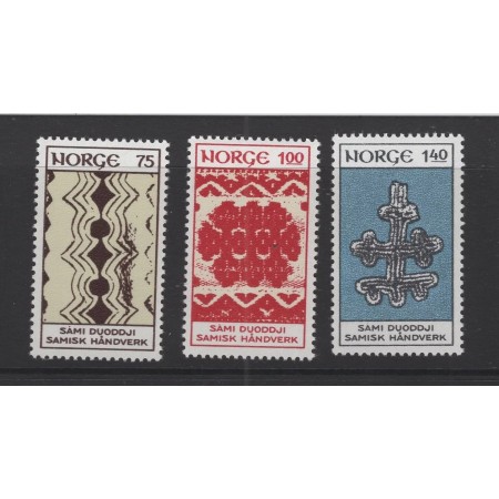 Norvegia 1973 - Mestesuguri, arta populara din Laponia, serie neuzata Norvegia 1973 - Mestesuguri, arta populara din Laponia, serie neuzata