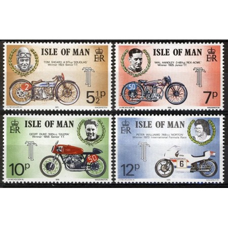 Isle of Man 1975 - Motociclete, curse TT, serie neuzata