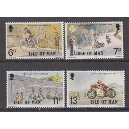 Isle of Man 1977 - Motociclete, curse TT, serie neuzata