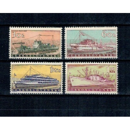 Cehoslovacia 1960 - Vapoare, navigatie, serie neuzata