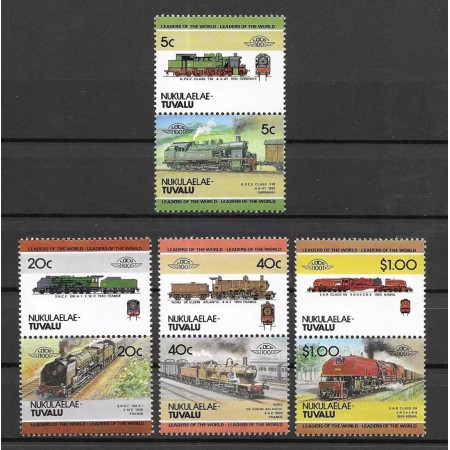 Nukulaelae-Tuvalu 1984 - Locomotive, trenuri, serie neuzata Nukulaelae-Tuvalu 1984 - Locomotive, trenuri, serie neuzata