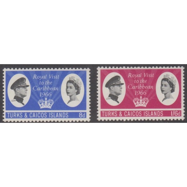 Insulele Cayman 1966 - Royal Visit, serie neuzata Insulele Cayman 1966 - Royal Visit, serie neuzata