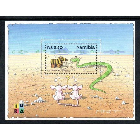 Namibia 1999 - Expo IBRA, desene, colita neuzata Namibia 1999 - Expo IBRA, desene, colita neuzata