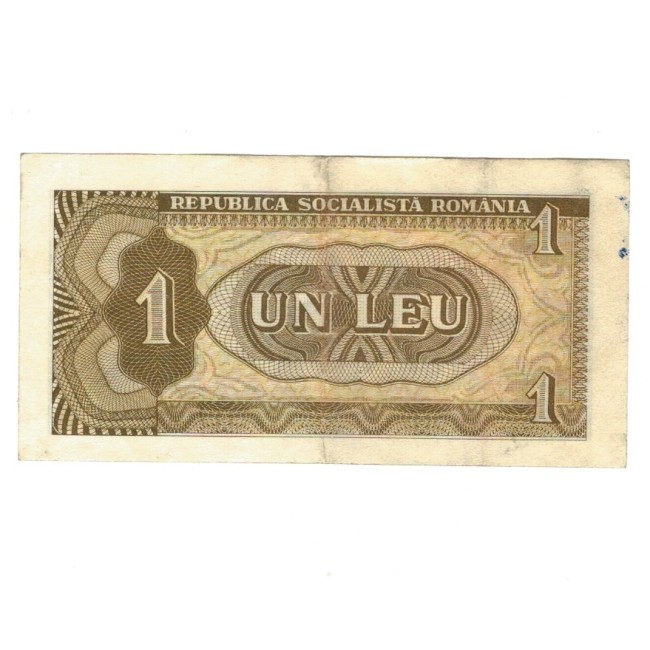 Romania 1966 - 1 leu, circulata Romania 1966 - 1 leu, circulata