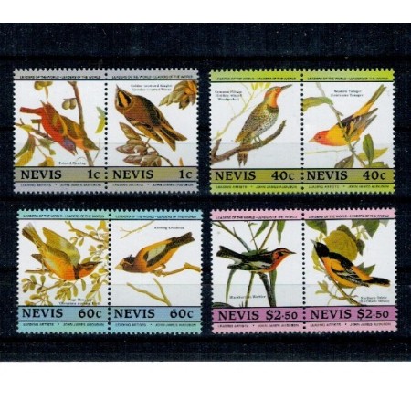 Nevis 1985 - Pasari, fauna, serie incompleta neuzata