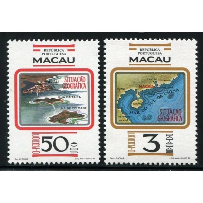 Macau 1982 - Harti vechi, geografie, serie neuzata Macau 1982 - Harti vechi, geografie, serie neuzata