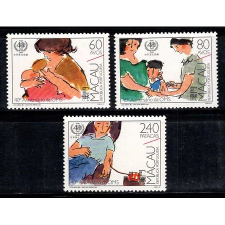 Macau 1988 - Organizatia Mondiala a Sanatatii, serie neuzata