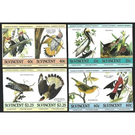 St. Vincent 1985 - Pasari, fauna, Audubon, serie nedantelata neuzata St. Vincent 1985 - Pasari, fauna, Audubon, serie nedantelata neuzata