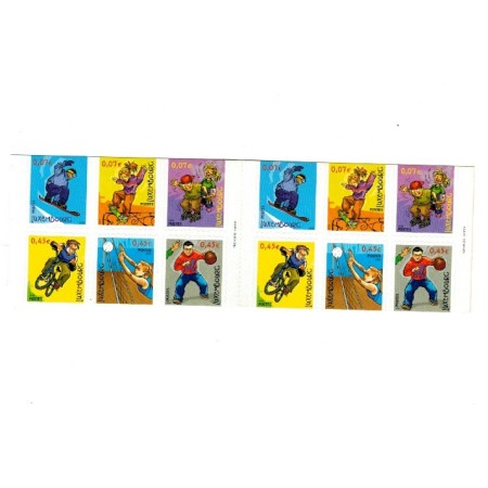 Luxemburg 2002 - Sport, timbre autocolant in carnet Luxemburg 2002 - Sport, timbre autocolant in carnet