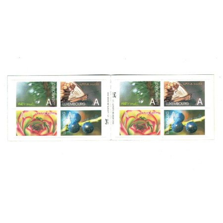 Luxemburg 2002 - Muzeul de stiintele naturii, fluturi, serie timbre autocolant Luxemburg 2002 - Muzeul de stiintele naturii, fluturi, serie timbre autocolant