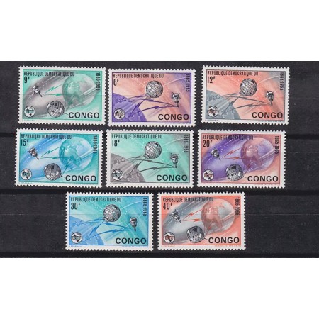 Congo 1965 - Telecomunicatii, UIT, ITU, sateliti, serie neuzata