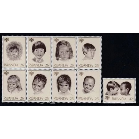 Rwanda 1979 - Anul international al copilului, copii, serie neuzata Rwanda 1979 - Anul international al copilului, copii, serie neuzata