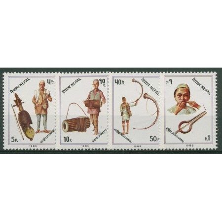 Nepal 1983 - Instrumente muzicale, serie neuzata
