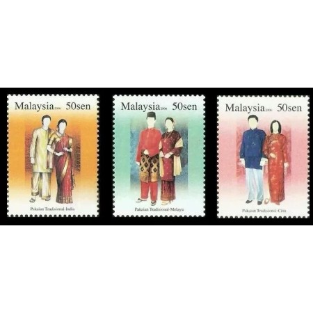 Malaysia 2006 - Port popular, costume traditionale, serie neuzata Malaysia 2006 - Port popular, costume traditionale, serie neuzata