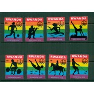 Rwanda 1976 - Jocurile Olimpice, sport, serie neuzata