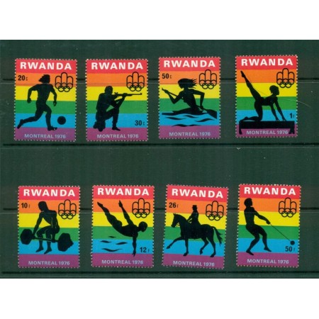 Rwanda 1976 - Jocurile Olimpice, sport, serie neuzata Rwanda 1976 - Jocurile Olimpice, sport, serie neuzata