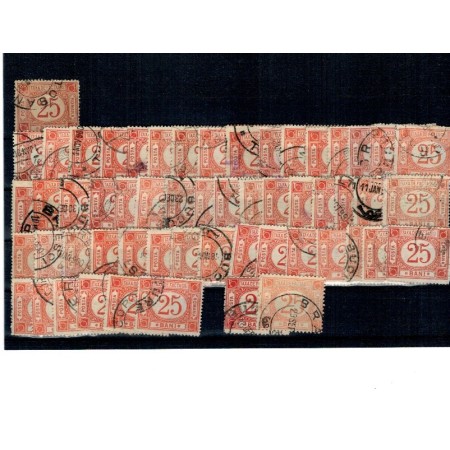 Romania 1896-1905 - Taxa de Factagiu, lot 56 marci stampilate