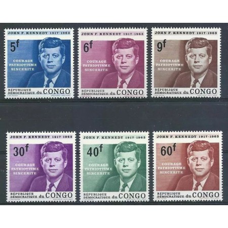 Congo 1964 - J.F. Kennedy, serie neuzata