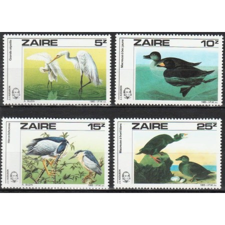 Zaire 1985 - Pasari, fauna, serie neuzata Zaire 1985 - Pasari, fauna, serie neuzata