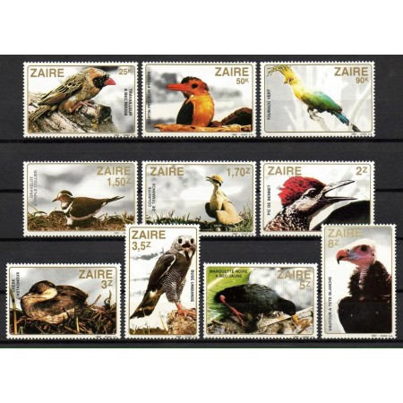 Zaire 1982 - Pasari, fauna, serie neuzata Zaire 1982 - Pasari, fauna, serie neuzata