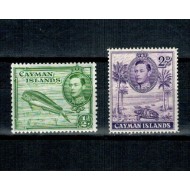 Insulele Cayman 1938 - Fauna, Mi.No.102A,105C neuzate