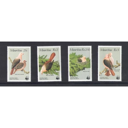 Mauritius 1985 - Fauna WWF, porumbei, serie neuzata Mauritius 1985 - Fauna WWF, porumbei, serie neuzata