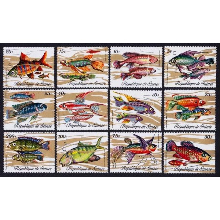 Guinea 1971 - Pesti, fauna, serie neuzata Guinea 1971 - Pesti, fauna, serie neuzata
