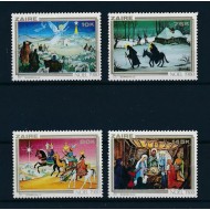 Zaire 1980 - Craciun, arta, serie neuzata