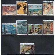 Rwanda 1980 - Pictura, pictori impresionisti, serie neuzata